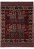 Load image into Gallery viewer, 4.3 x 6 Interesting Handmade Tribal Rug #F-3231a