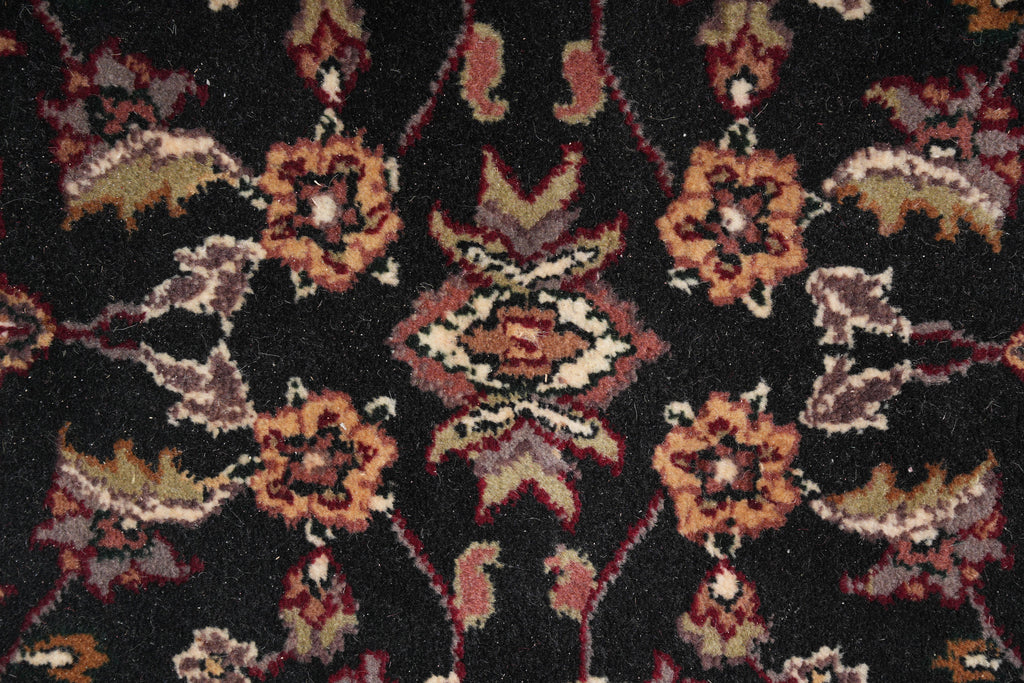 8.0 x 8.0 Round Quality Jaipur Rug Dense Wool Black #F-4058