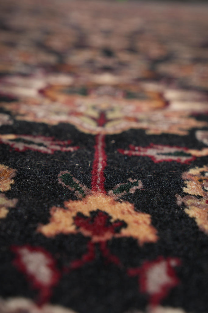 8.0 x 8.0 Round Quality Jaipur Rug Dense Wool Black #F-4058