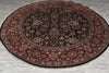 Load image into Gallery viewer, 8.0 x 8.0 Round Quality Jaipur Rug Dense Wool Black #F-4058