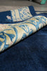 Load image into Gallery viewer, 10 x 13.8 Plain Field Dark Blue Handmade Rug Modern Transitional #F-4406
