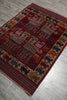 Load image into Gallery viewer, 4.3 x 6 Interesting Handmade Tribal Rug #F-3231a