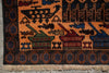 Load image into Gallery viewer, 3.8 x 6.4 Brown Wool Afghan Baluch Rug #F-3239