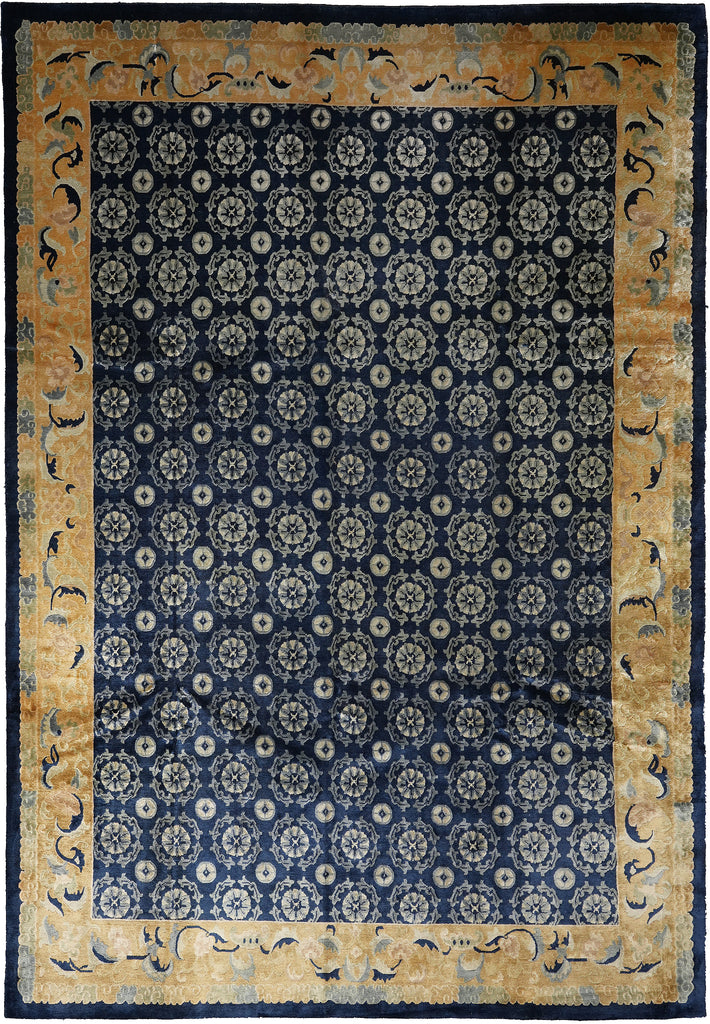 10 x 13 Modern Transitional Handmade Wool Rug #F-4407