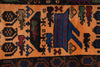 Load image into Gallery viewer, 3.8 x 6.4 Brown Wool Afghan Baluch Rug #F-3239