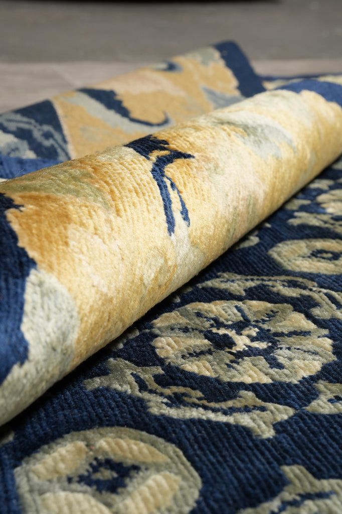 10 x 13 Modern Transitional Handmade Wool Rug #F-4407