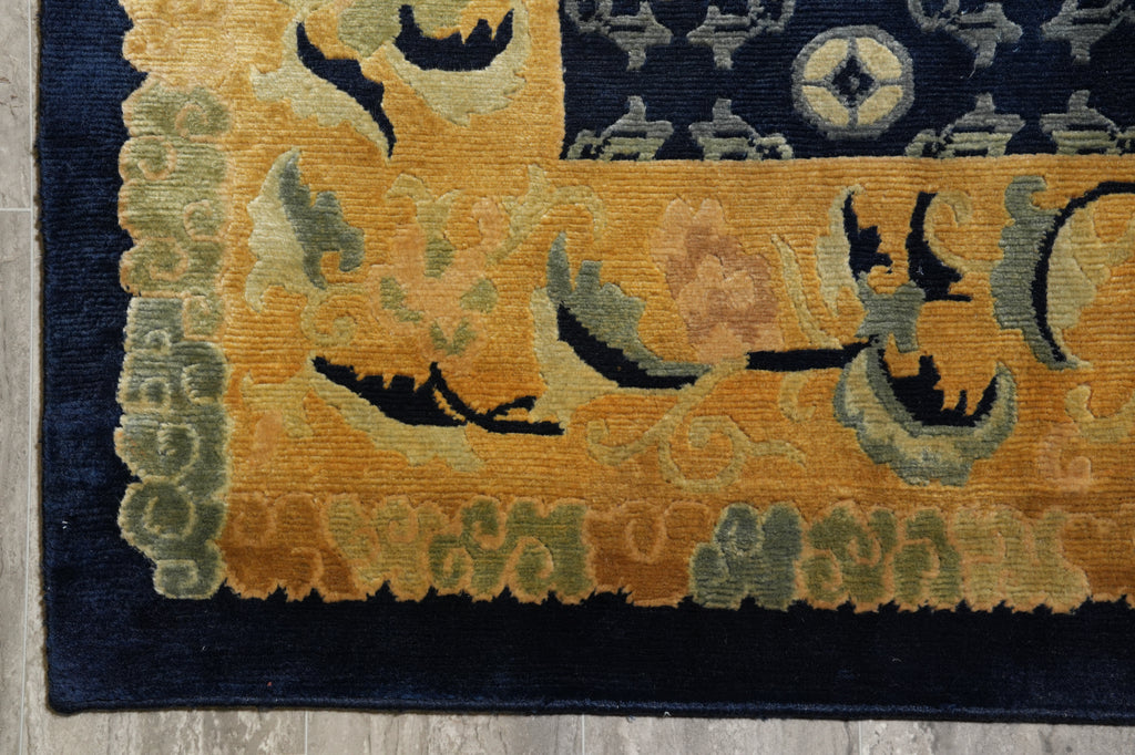 10 x 13 Modern Transitional Handmade Wool Rug #F-4407