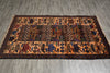 Load image into Gallery viewer, 3.8 x 6.4 Brown Wool Afghan Baluch Rug #F-3239