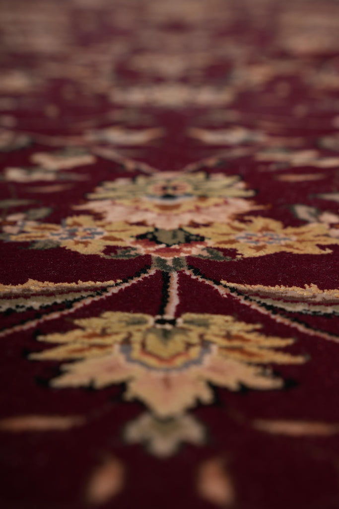 7.0 x 7.0 Round Wool and Silk High Quality Rug #F-4060