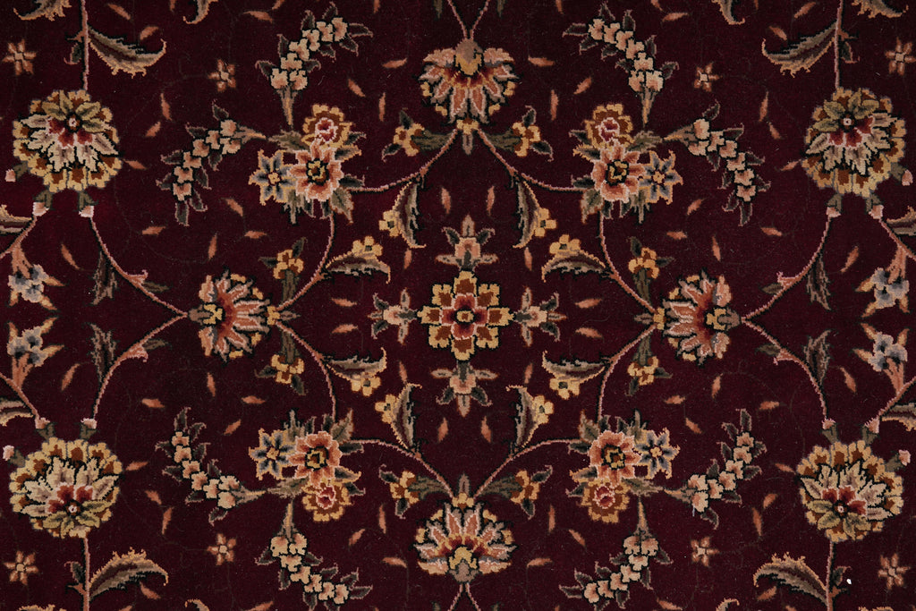 7.0 x 7.0 Round Wool and Silk High Quality Rug #F-4060