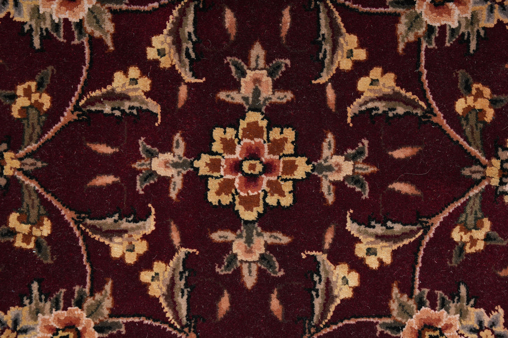 7.0 x 7.0 Round Wool and Silk High Quality Rug #F-4060