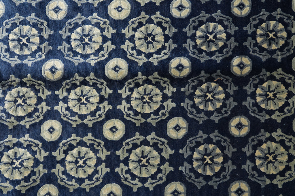 10 x 13 Modern Transitional Handmade Wool Rug #F-4407