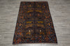 Load image into Gallery viewer, 3.9 x 6 Pictorial Animal Motif Tribal Rug Afghanistan Art Handmade #F-3236