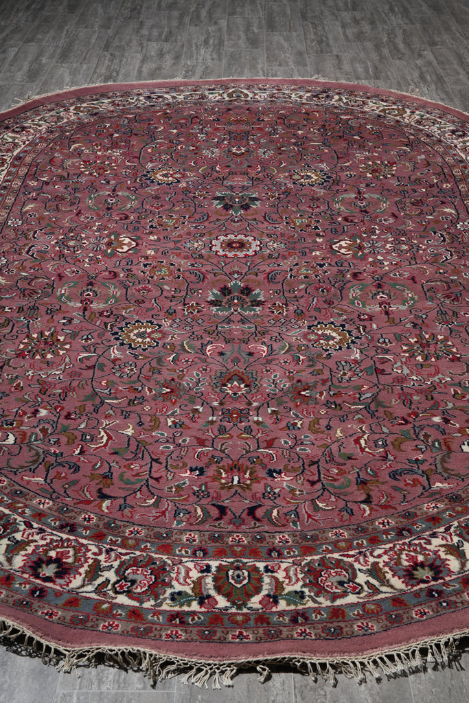5.7 x 8.0 Oval New Handmade Wool Rug #F-4061