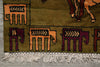 Load image into Gallery viewer, 3.7 x 6.9 Lion Horse Cow Tribal Rug #F-3235