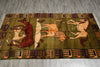 Load image into Gallery viewer, 3.7 x 6.9 Lion Horse Cow Tribal Rug #F-3235