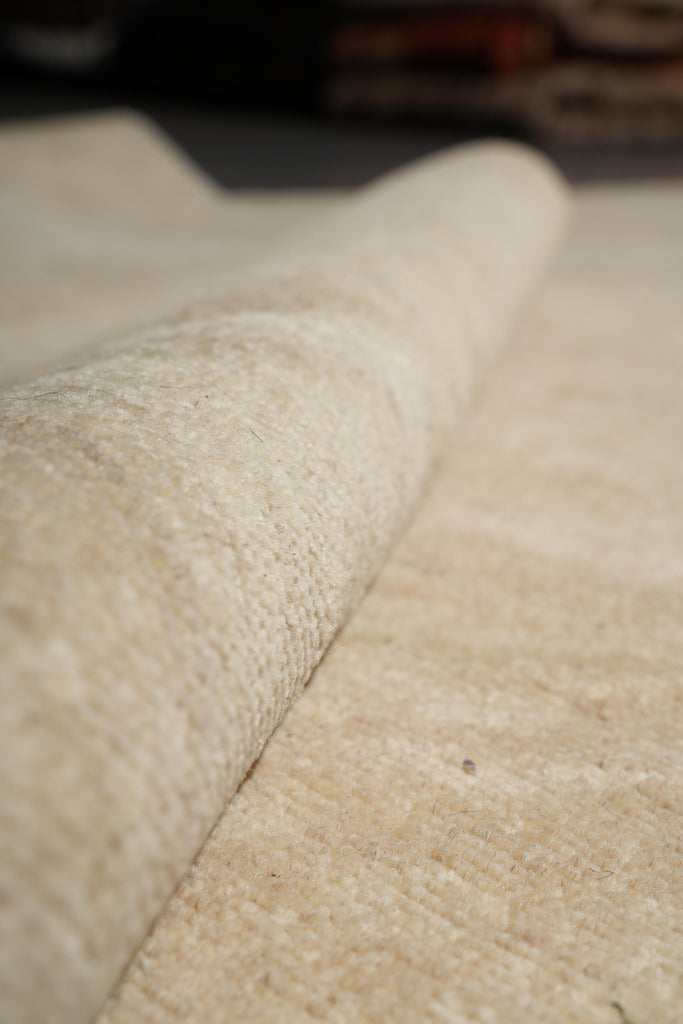 8 x 9.6 Chobi Handmade Rug Neutrals Faded Colors Naturals Wool #77503