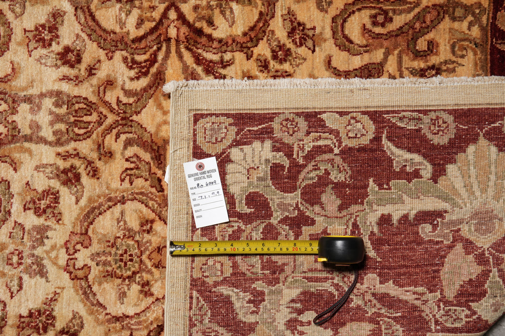 7.1 x 9.9 High Quality Silky Wool Handmade Rug #PIX-6009