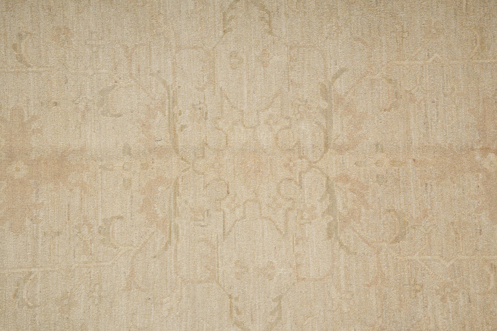 8 x 9.6 Chobi Handmade Rug Neutrals Faded Colors Naturals Wool #77503