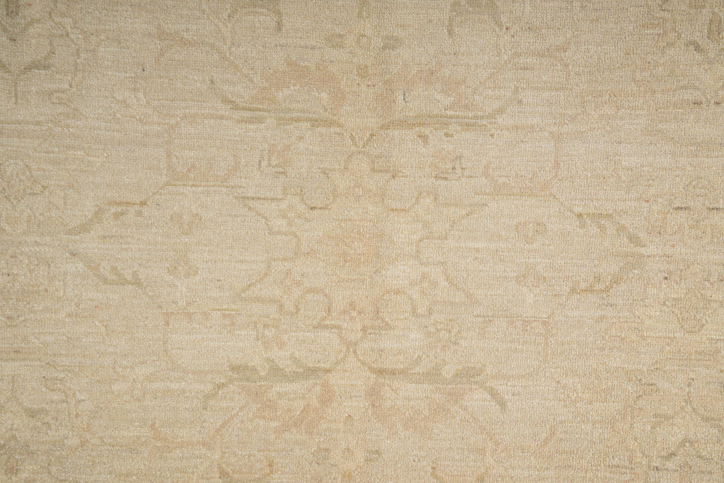 8 x 9.6 Chobi Handmade Rug Neutrals Faded Colors Naturals Wool #77503