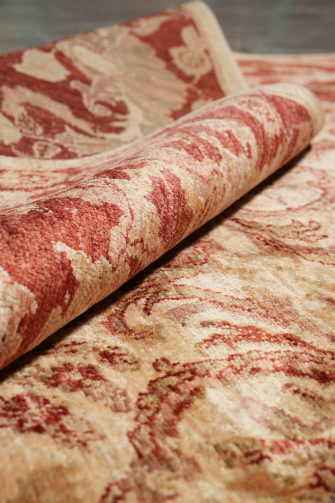 7.1 x 9.9 High Quality Silky Wool Handmade Rug #PIX-6009