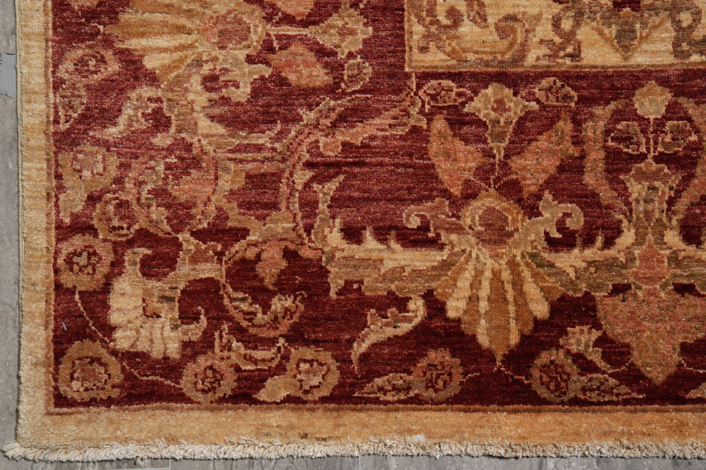 7.1 x 9.9 High Quality Silky Wool Handmade Rug #PIX-6009