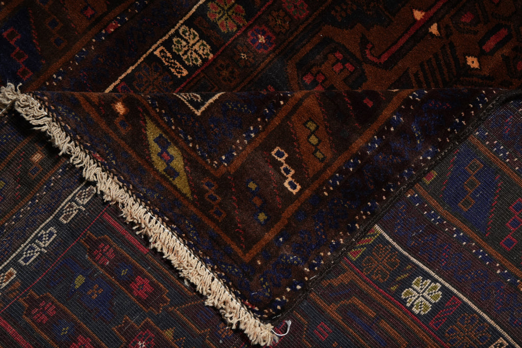 3.8 x 6.8 Afghan Baluchistan Rug #F-3238