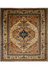 Load image into Gallery viewer, 8.2 x 9.4 Authentic Chechen Kazak Rug Handmade Afghanistan #PIX-23849
