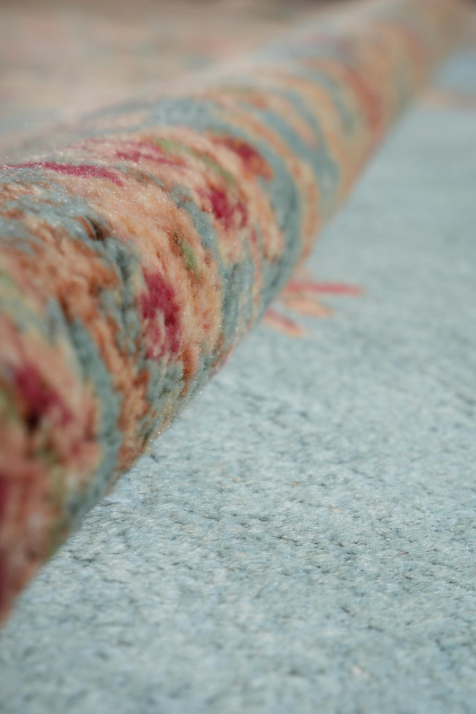 11 x 19 Authentic Antique Persian Kerman Estate Rug Light blue #23960