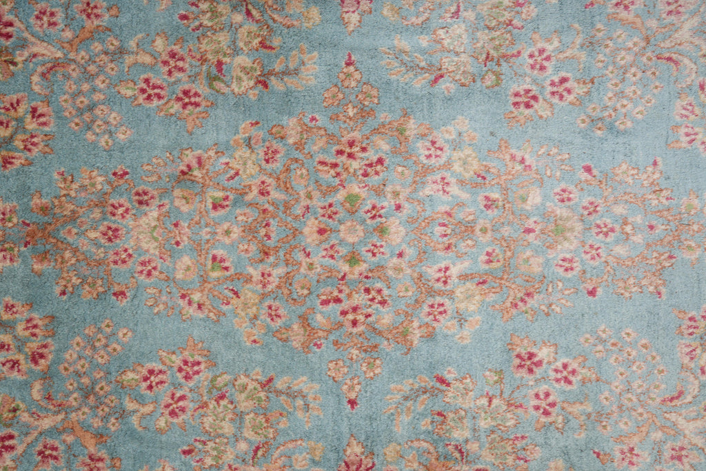 11 x 19 Authentic Antique Persian Kerman Estate Rug Light blue #23960