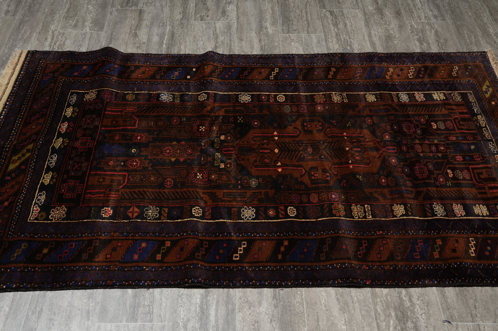 3.8 x 6.8 Afghan Baluchistan Rug #F-3238