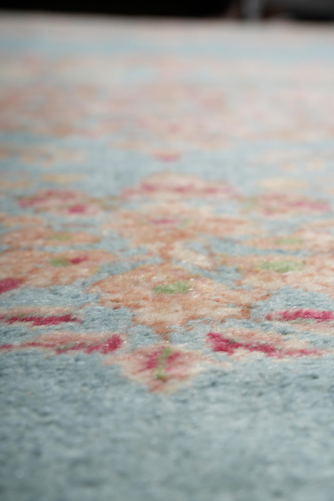 11 x 19 Authentic Antique Persian Kerman Estate Rug Light blue #23960