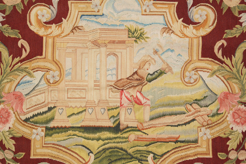 2.6 x 10 Hanging Tapestry Runner Handmade Wool and Silk #F-3030