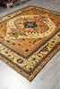 Load image into Gallery viewer, 8.2 x 9.4 Authentic Chechen Kazak Rug Handmade Afghanistan #PIX-23849
