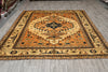 Load image into Gallery viewer, 8.2 x 9.4 Authentic Chechen Kazak Rug Handmade Afghanistan #PIX-23849