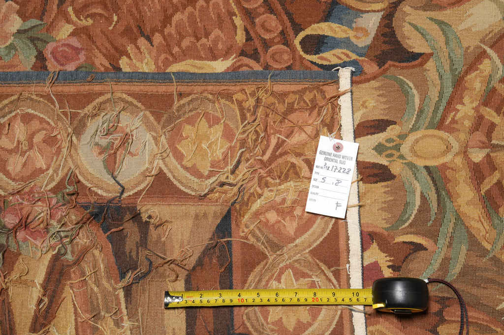 5 x 8 Roman Pictorial Handmade Tapestry #PIX-17228