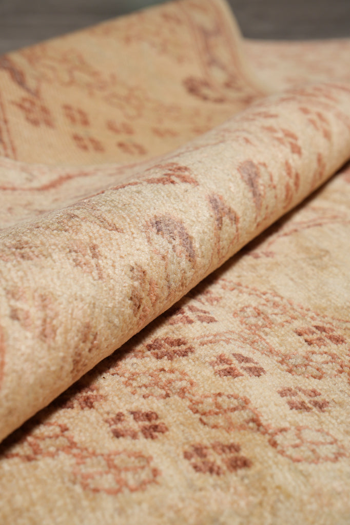 8 x 9.9 Chobi Peshawar Zigler Rug Neutrals Light Green #PIX-4143