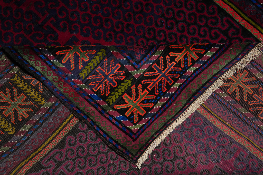 4.6 x 8 Afghan Village Rug Vasirestan #F-3248