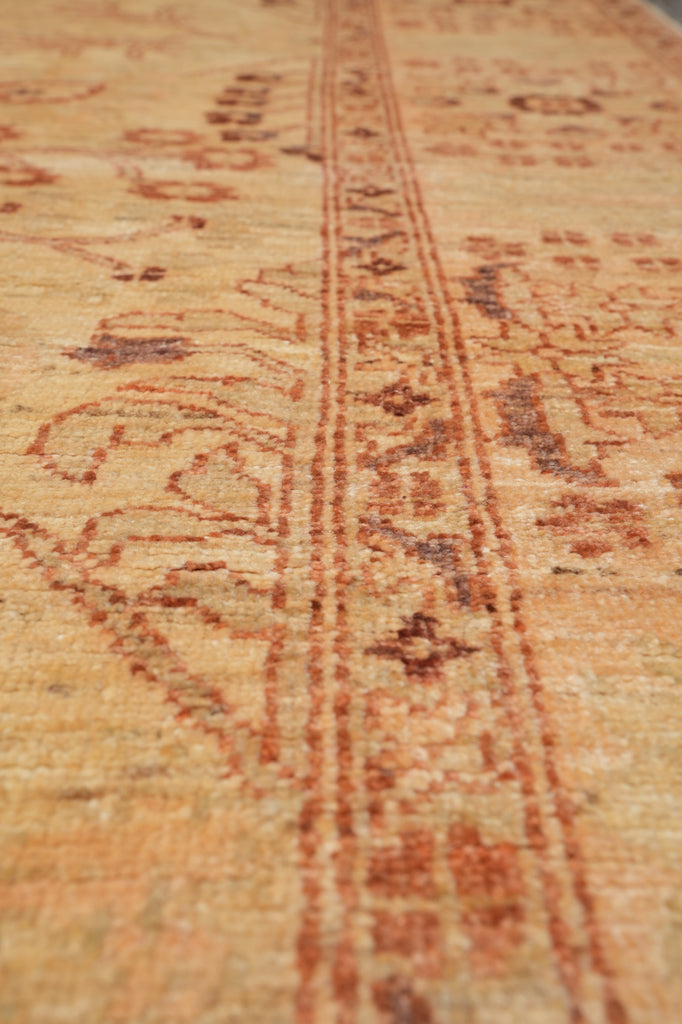 8 x 9.9 Chobi Peshawar Zigler Rug Neutrals Light Green #PIX-4143