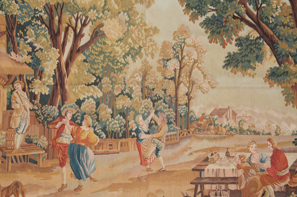 6 x 8 Handmade Pictorial Tapestry 17th Century French Pattern Scenery Rug #PIX-14474