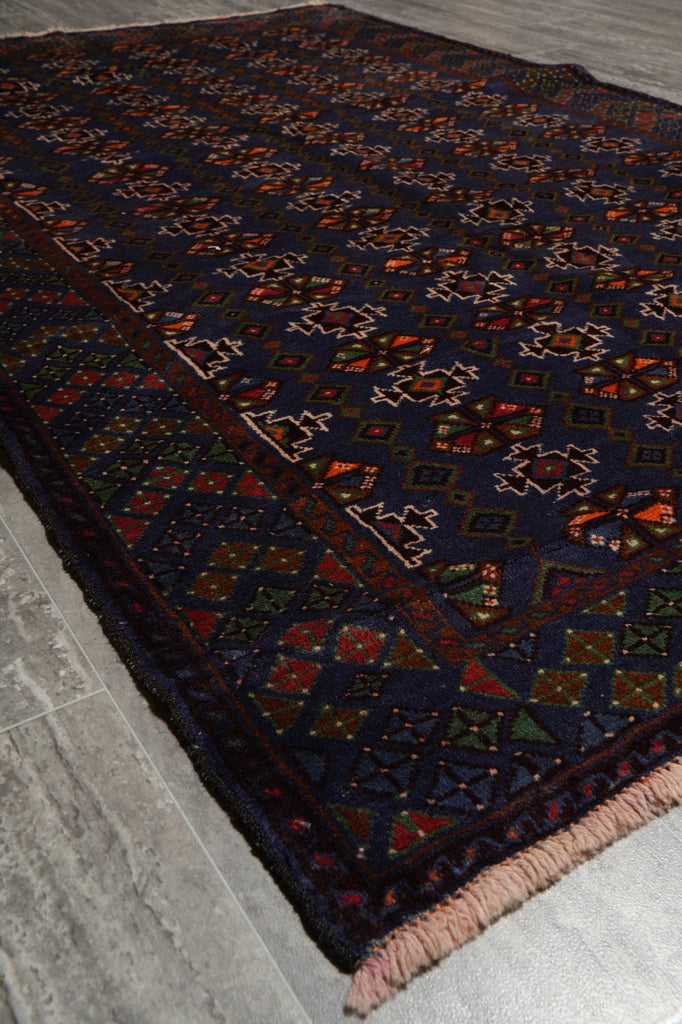 4 x 6  Afghan Turkman Baluch Rug Wool #F-3249