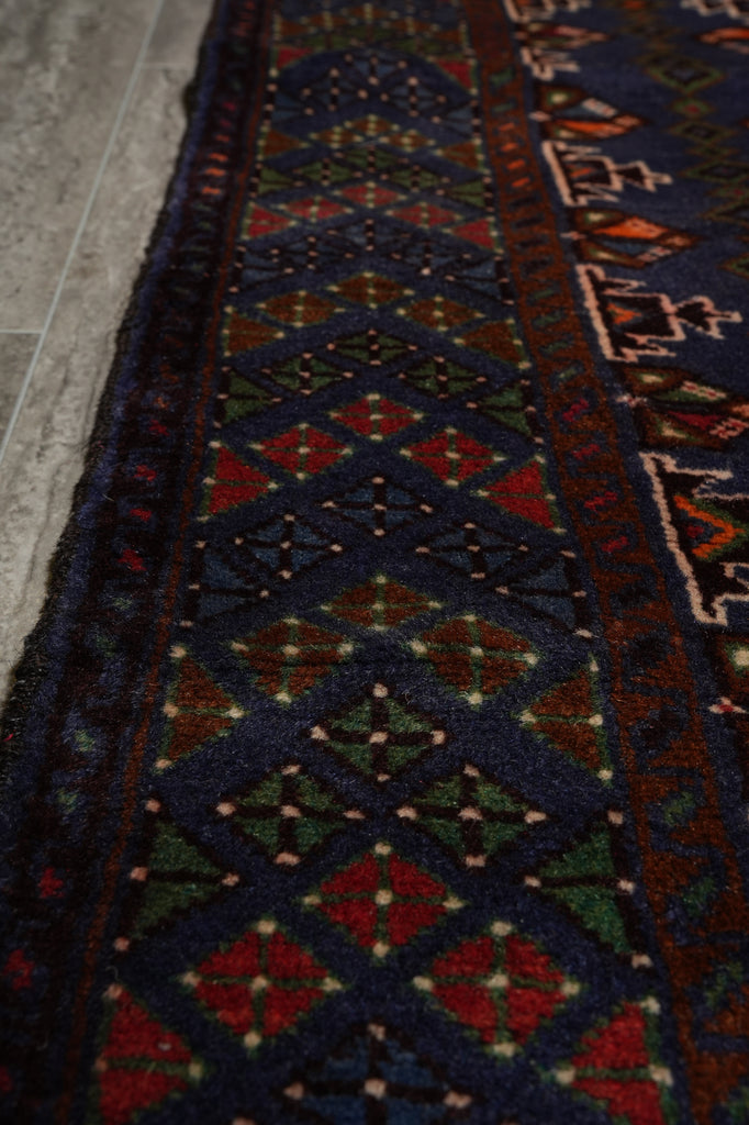 4 x 6  Afghan Turkman Baluch Rug Wool #F-3249