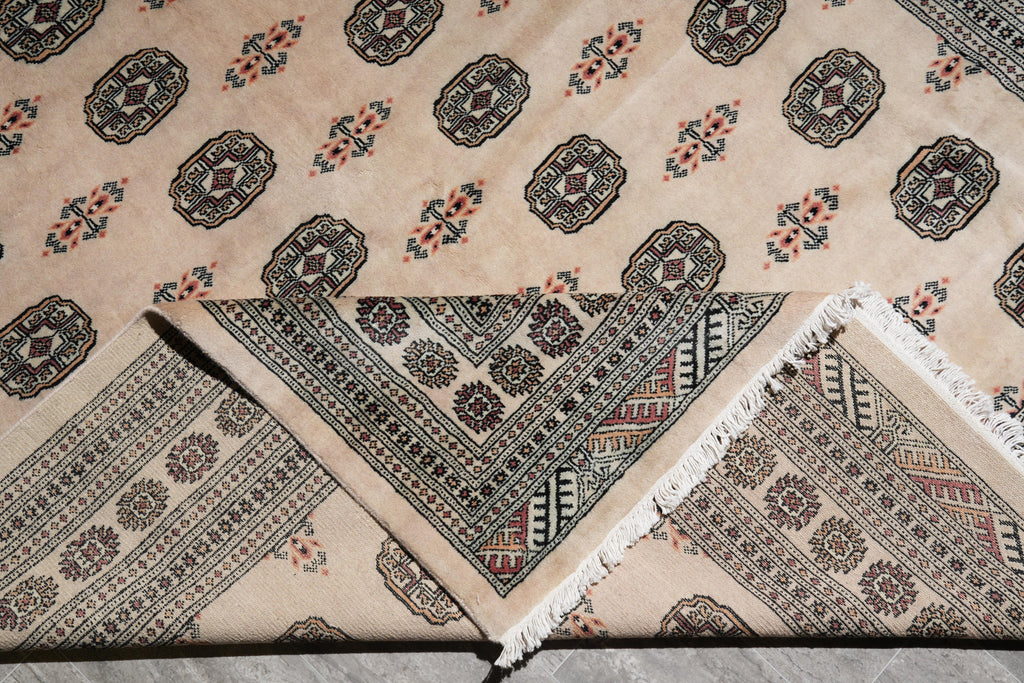 6.9 x 7.6 New Handmade Square Pakistan Bokhara Rug #F-4062