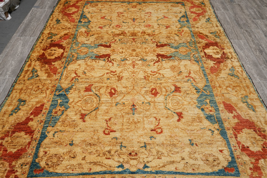 6.2 x 9.7 Handmade Zigler Chobi Rug European Mode #F-4411