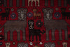 Load image into Gallery viewer, 4 x 6 Handmade Afghan Village Art and Craft Rug Animal Pattern Tribal Pictorial Carpet #F-3250