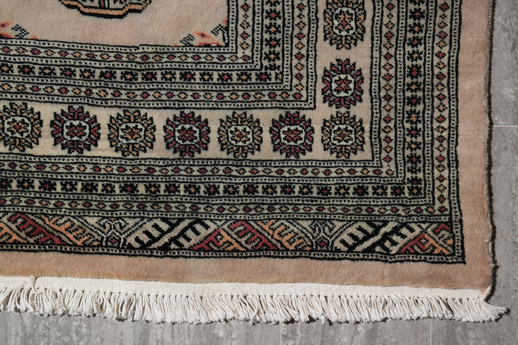 6.9 x 7.6 New Handmade Square Pakistan Bokhara Rug #F-4062