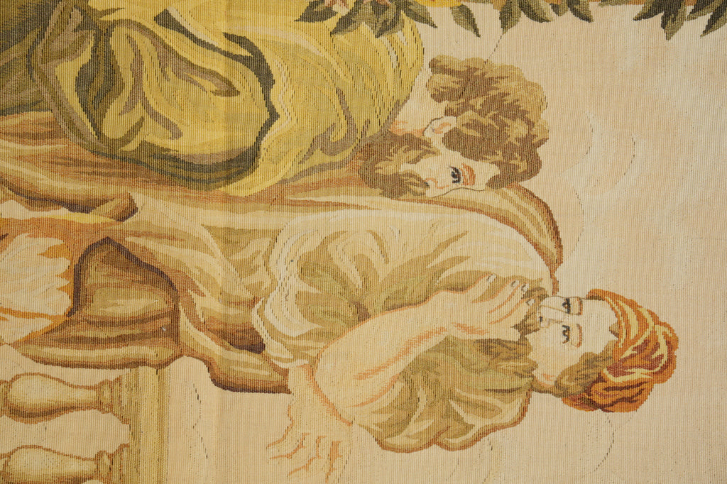 5 x 6 Pictorial Handmade Tapestry Reproduction of 17 Th French Century #F-3031