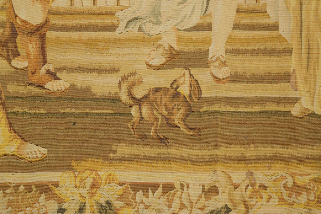 5 x 6 Pictorial Handmade Tapestry Reproduction of 17 Th French Century #F-3031