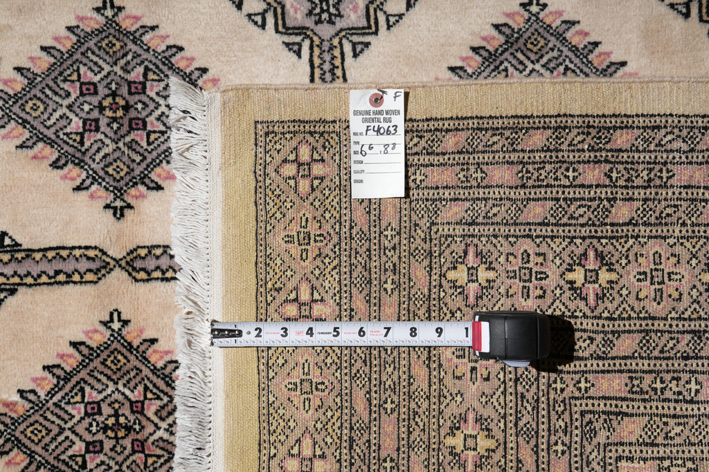 6.6 x 8.8 New Jaldar Bokhara Rug Soft Wool #F-4063