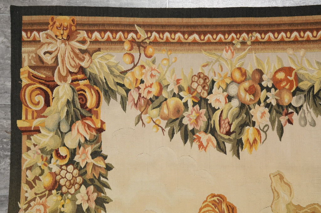 5 x 6 Pictorial Handmade Tapestry Reproduction of 17 Th French Century #F-3031